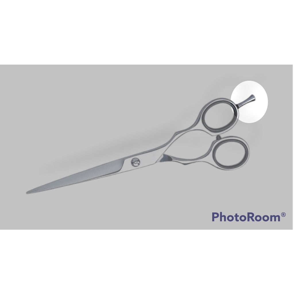 Descansos de dedo tesouras de cortar cabelo e PET. (10  unid)  acompaanha borracha de pressão