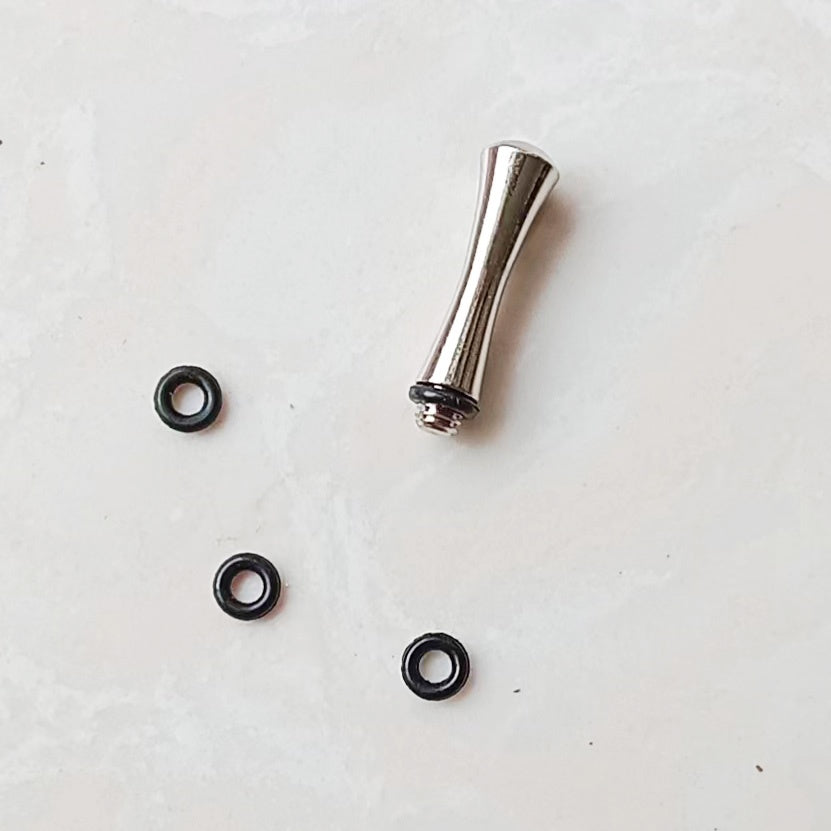 Descansos de dedo tesouras de cortar cabelo e PET. (10  unid)  acompaanha borracha de pressão