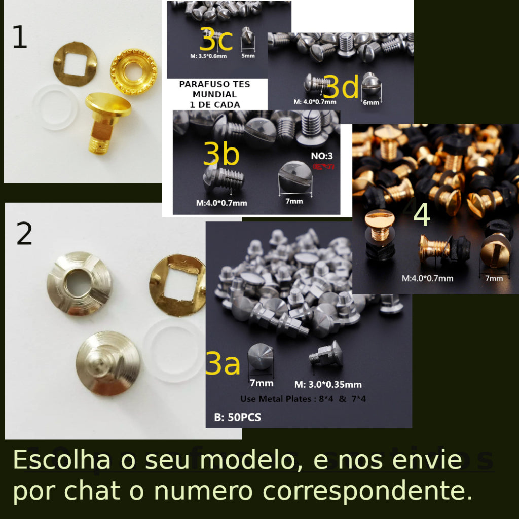 Parafuso Para Tesoura De Cortar Cabelo e tesouras de costura