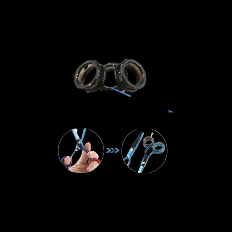 anéis de silicone para tesouras (8 unidades)