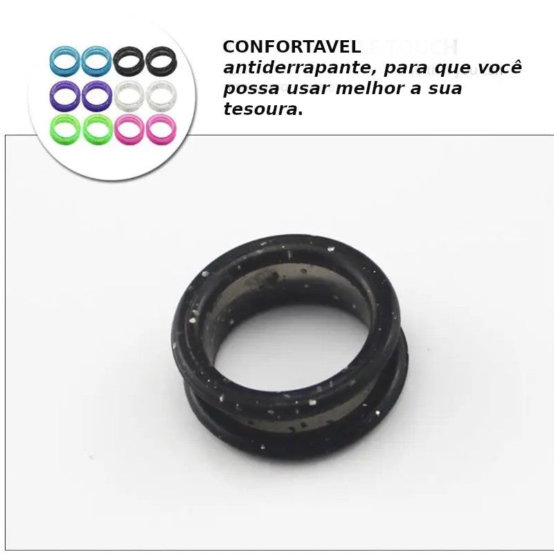 anéis de silicone para tesouras (8 unidades)