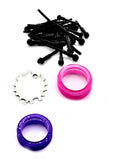 Reparo para tesouras de cortar cabelo: 5 batentes + 2 anéis de silicone + 1chave para aperto