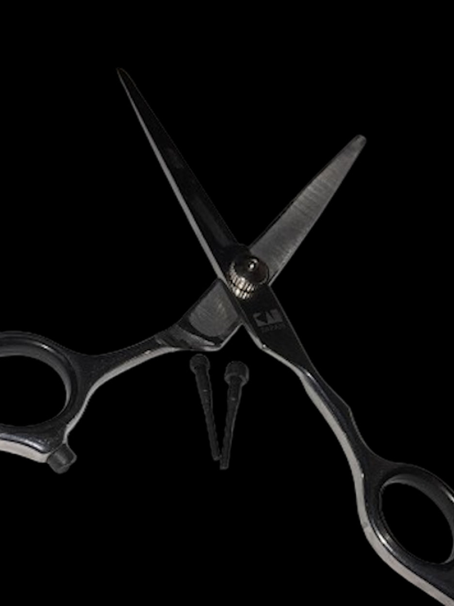 Reparo para tesouras de cortar cabelo: 5 batentes + 2 anéis de silicone + 1chave para aperto