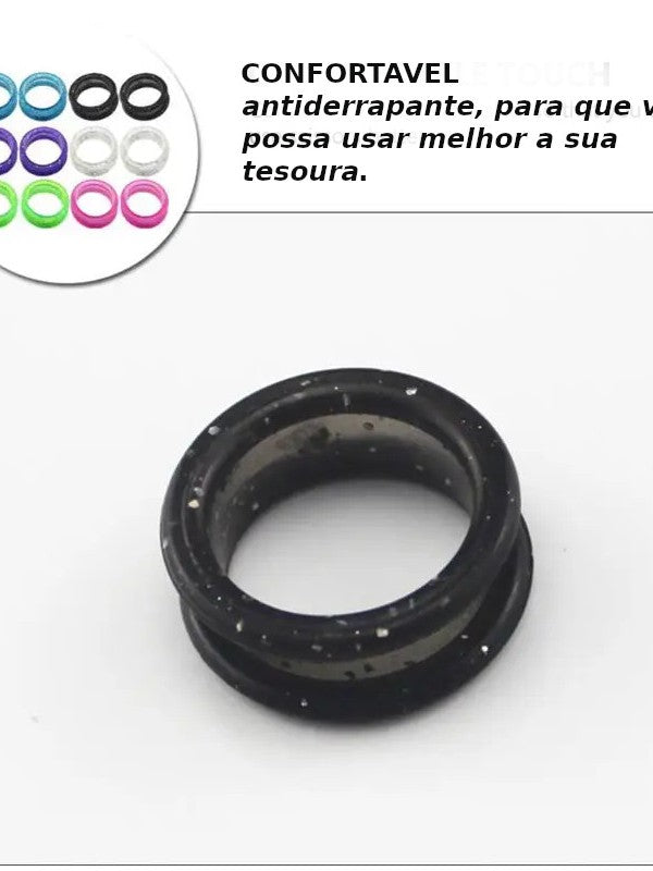 Reparo para tesouras de cortar cabelo: 5 batentes + 2 anéis de silicone + 1chave para aperto