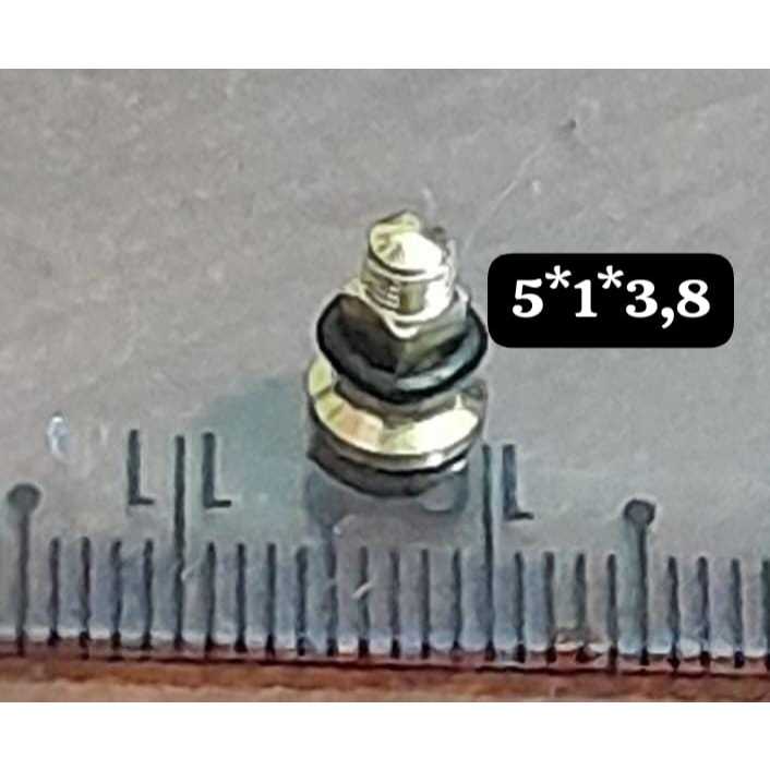 arruelas e orings para tesouras com 500 unidades.