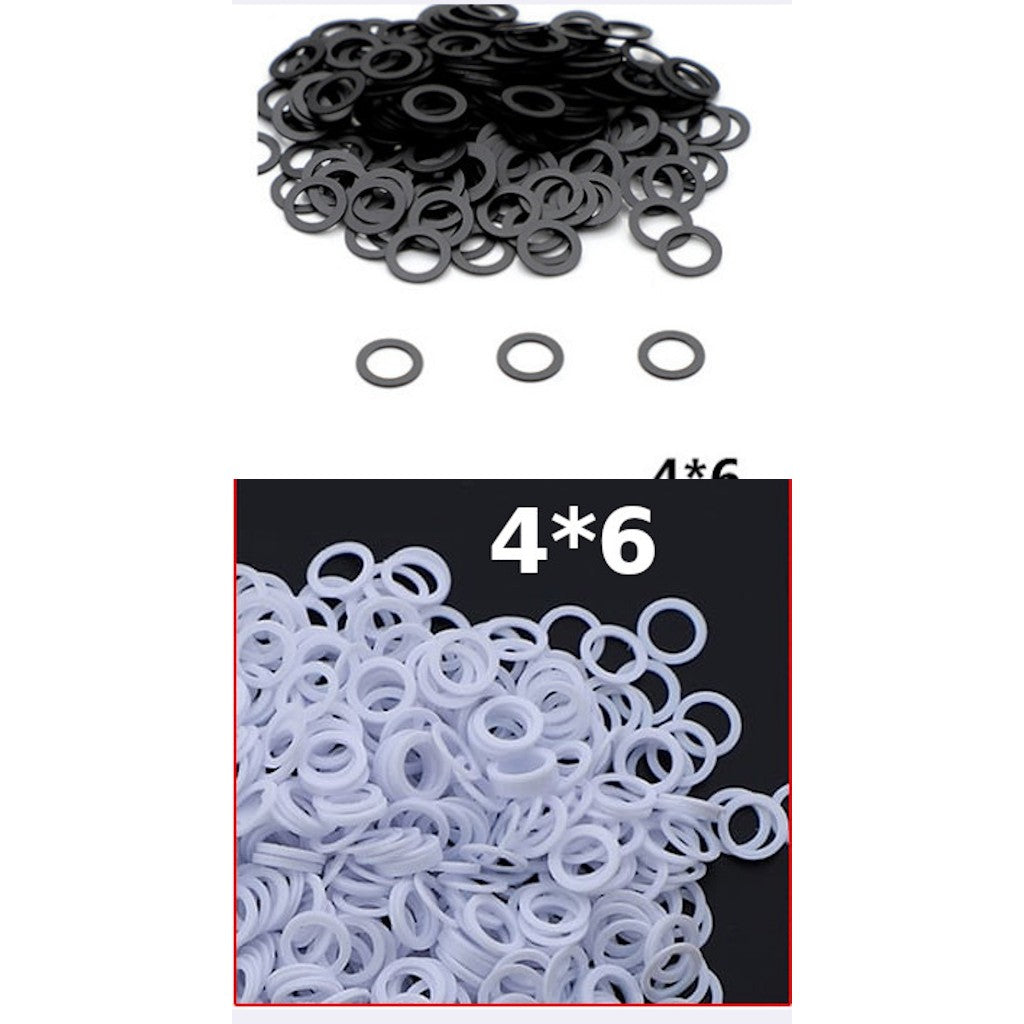 arruelas e orings para tesouras com 500 unidades.