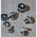 5 parafusos para tesoura de costura com  porcas e arruelas