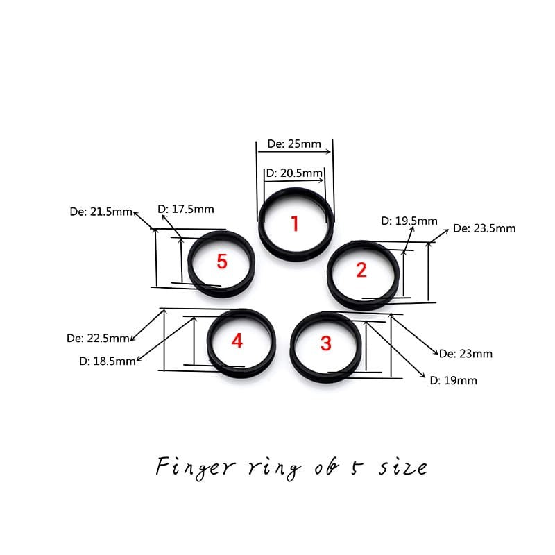 Anéis  de dedo para tesoura de cortar cabelo  (4 unidades)